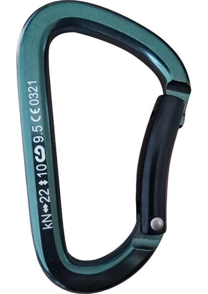 22KN Ağır Hizmet Tipi Alüminyum Açık Tırmanma Rappelling Carabiner (Yurt Dışından)
