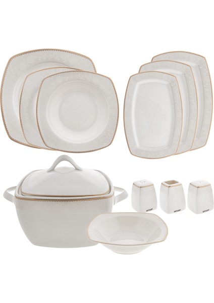 Açelya 60 Parça 12 Kişilik Porselen Yemek Takımı fiyatları