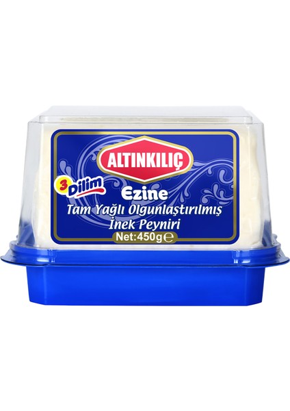 3 Dilim Tam Yağlı Olgun. Inek Peyniri 450 gr