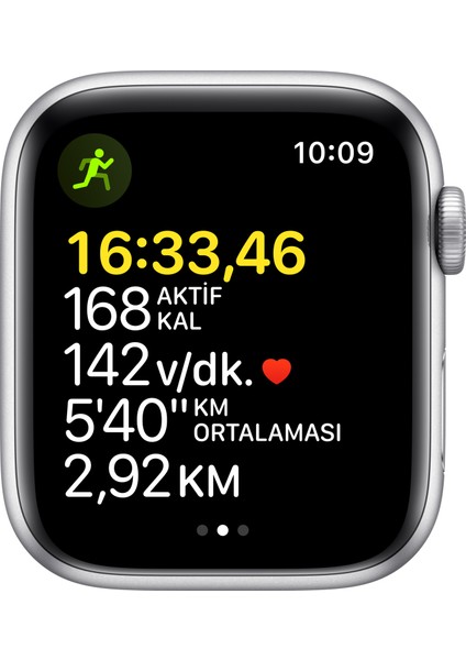 Watch Se Gps, 44MM Gümüş Rengi Alüminyum Kasa ve Mavi Spor Kordon M/L MKQ43TU/A modelleri