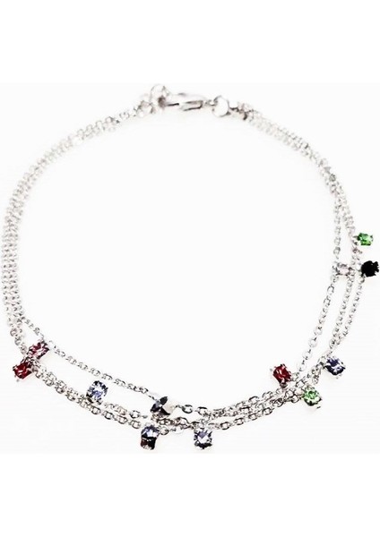 Zirkon Taş Gümüş Kadın Bileklik fırsatları