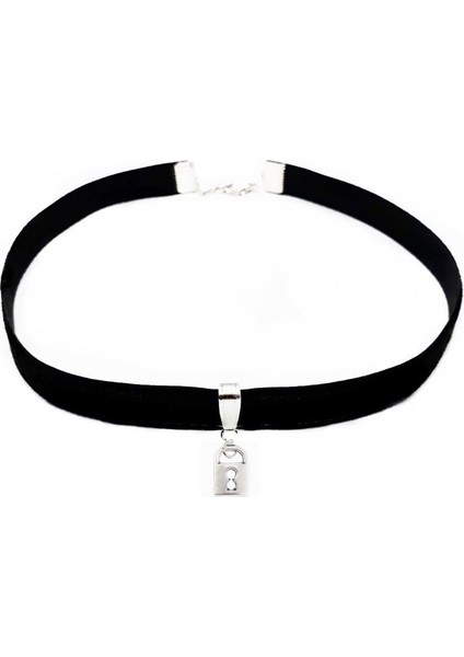 Kilit Choker Tasma Kolye