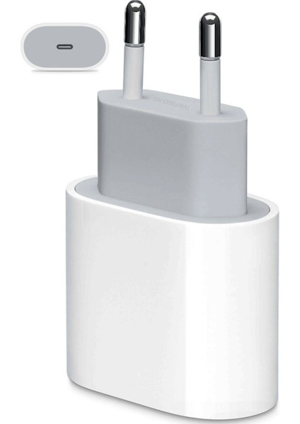Apple iPhone 11 / 11 Pro /12 / 12 Pro Uyumlu Typc Girişli 18W Adaptör