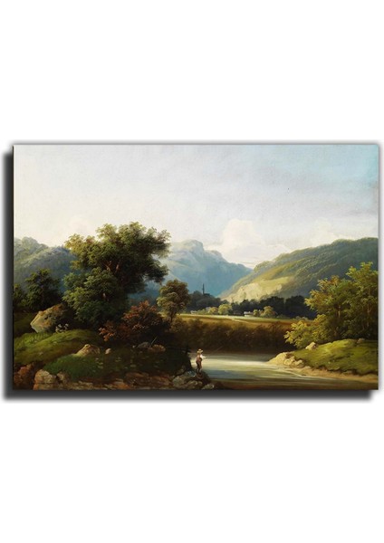 Balıkçı Yeşil Orman Kanvas Tablo fırsatları