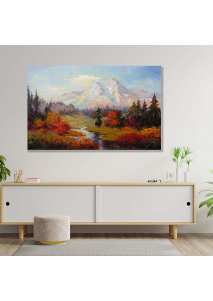 Sonbahar Yağlı Boya 2 Görünümlü Kanvas Tablo