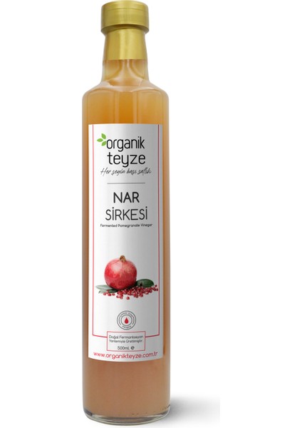 Doğal Fermantasyon Nar Sirkesi 500 ml