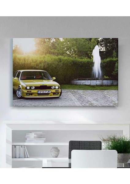 VeraStore Bmw Araba Kanvas Tablo Oturma Odası Ev Ofis Çalışma Dekor