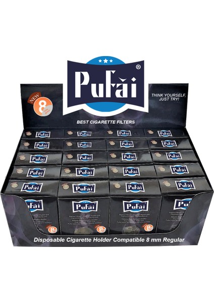 Sigara Filtresi Tar Katran Süzer 8 mm Normal Boy Ağızlık 2200 Adet 1 Paket Kutu fırsatları