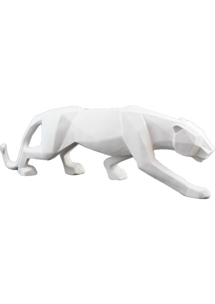 HYK415 Küçük Kübik Panter Ham Polyester Obje