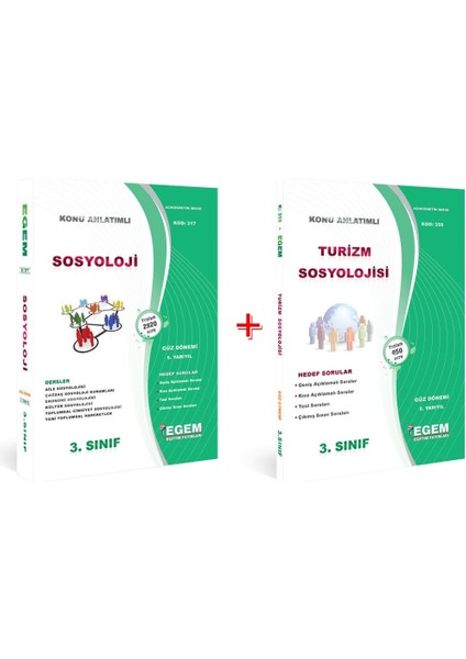 AÖF Sosyoloji 3. Sınıf Güz 5. Dönem Konu Anlatımlı Soru Bankası