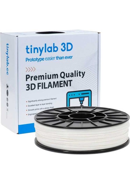 Tinylab 3D 1.75 mm Pla Filament Beyaz 500 gr