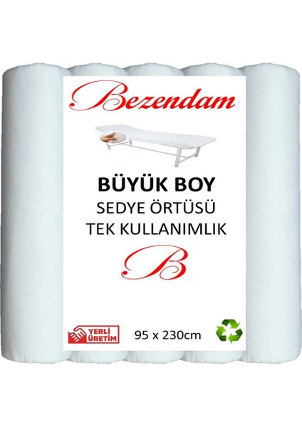 Büyük Boy Sedye Örtüsü Yatak Örtüsü Lastikli Tek Kullanımlık 100 Adet