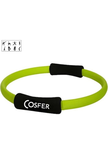 Cosfer 37 cm Pilates Çemberi Yeşil Csf-Pc2