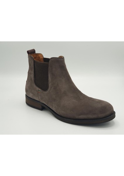 3601-1 Taupe Süet Çekme Erkek Bot