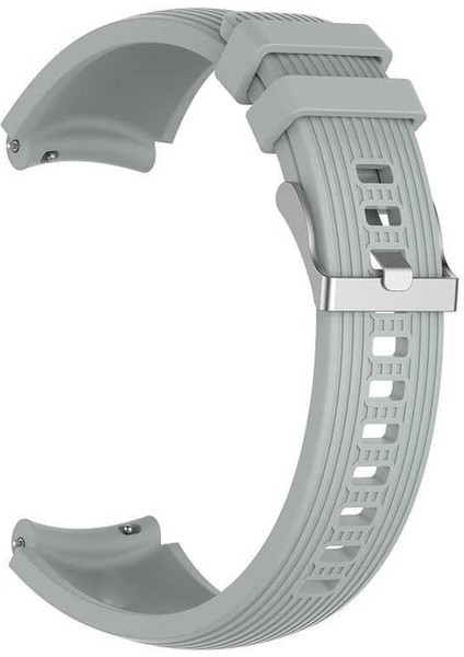 Amazfit Gtr 3 Kordon Silikon Kancalı Ayarlanabilir Krd 18 Gri