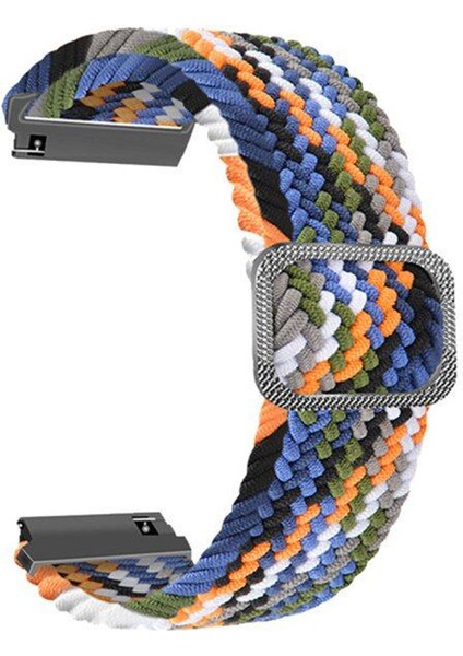 Amazfit Gtr 2 47MM Kordon Örgülü Kumaş Ayarlanabilir Krd 01 Gri