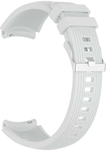 Huawei Watch Gt 3 Active 42MM Kordon Silikon Kancalı Ayarlanabilir Krd 18 Beyaz