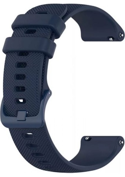 Huawei Watch Gt 3 Active 46MM Kordon Benekli Kancalı Silikon Lacivert