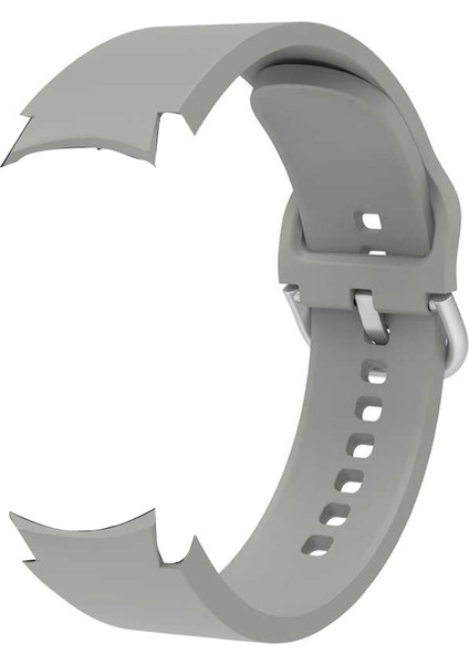 Samsung Galaxy Watch 4 40MM Kordon Model Uyumlu Kançalı Silikon Krd 50 Gri
