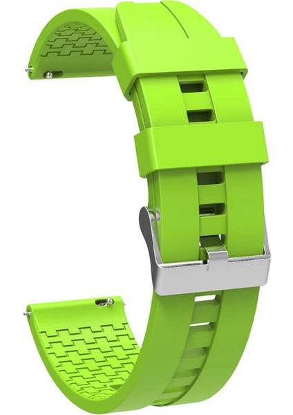 Dlrcase Samsung Galaxy Watch 4 42MM Kordon Silikon Kancalı Krd 23 Yeşil