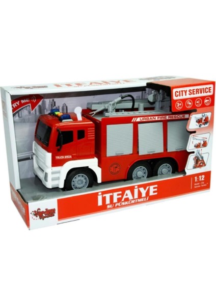 Vardem 1:12 Sürtmeli Sesli Işıklı Su Püskürtmeli Itfaiye WY850A fiyatları