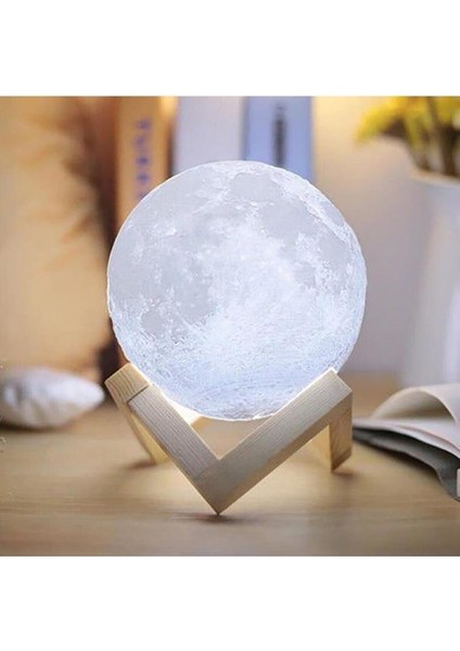 Dekoratif 3D Ay Gece Lambası