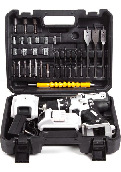Germany Style GRMPRO9036G 58V Max Xr Çift Akülü Darbeli Torklu Matkap 30 Parça Aksesuar