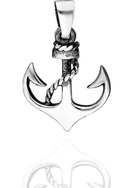 Çapa Tasarım Denizci 925 Ayar Gümüş Erkek Kolye Ucu