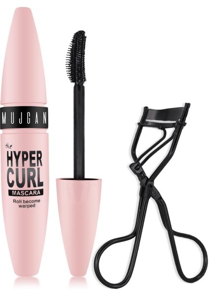2'li Göz Makyajı Seti The Hyper Curl Maskara + Kirpik Kıvırma Makası Siyah Mujgan