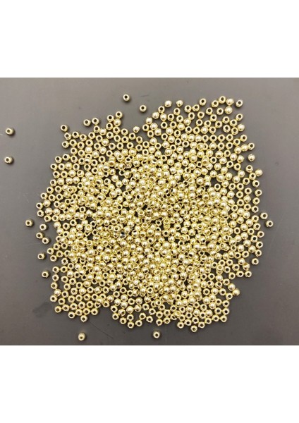 100 Adet Gold Yuvarlak Takı Yapım Ara Aparatı 3 mm