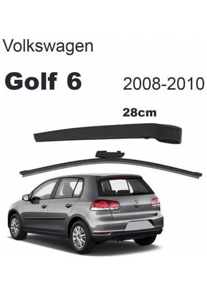 Vw Golf 6 Arka Silecek Kolu ve Süpürgesi Set 2008 - 2010