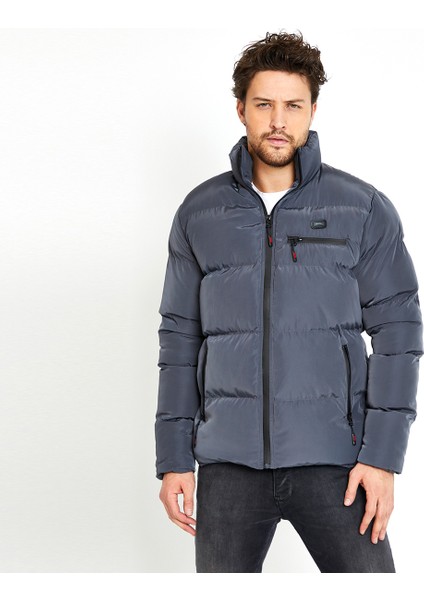 ZOMBIE I Erkek Slim Fit Mont & Kaban Gri