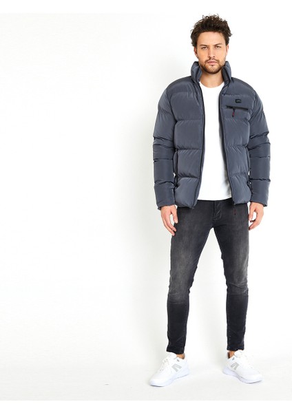 ZOMBIE I Erkek Slim Fit Mont & Kaban Gri indirimleri