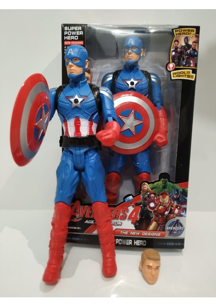 Kaptan Amerika Avengers Figür Oyuncak 30 cm Captaın Amerıca