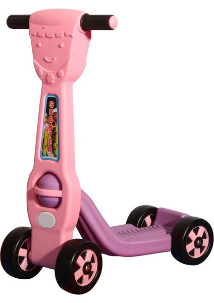 King Kids King Scooter 4 Tekerlekli Pembe-Lila