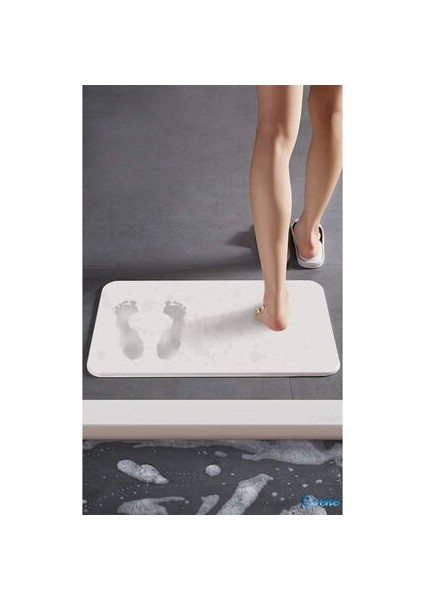 Diatom Süper Emici Hijyenik Paspas Beyaz