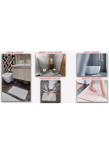 Diatom Süper Emici Hijyenik Paspas Beyaz modelleri