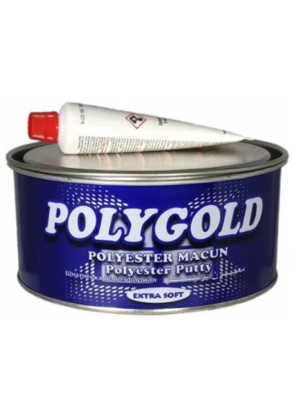 Polygold Galvaniz Polyester Extra Soft Çelik Kaporta Macunu 1 kg