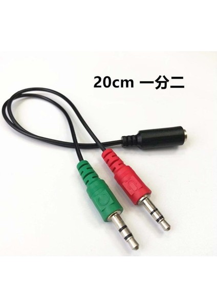 Hadron HD4765 2x2.5mm Stereo Erkek To 1x3.5mm Dişi Stereo Kablo