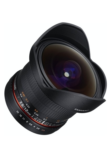 12 mm F:2.8 Fısheye Lens Siyah