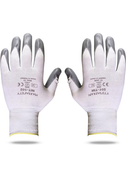 Maxsafety BADEM10 Maxsafety NIT-102 Nitril Kaplama Sanayi Iş Usta Eldiveni 10/xl (1 Çift)