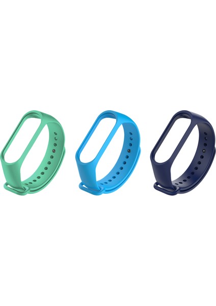 Xiaomi Mi Band 4 ve 3 Uyumlu Silikon Kordon 3'lü Set 9