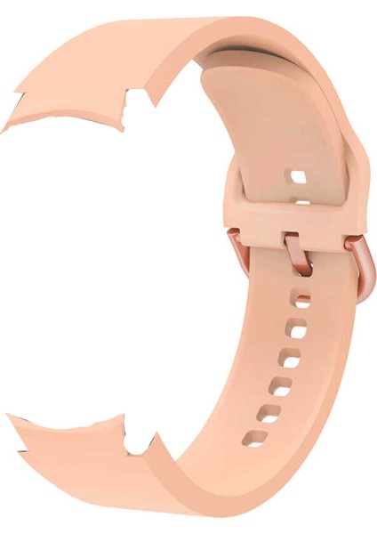 Samsung Galaxy Watch 4 Classic 42MM Kordon Model Uyumlu Kançalı Silikon Krd 50 Bronz