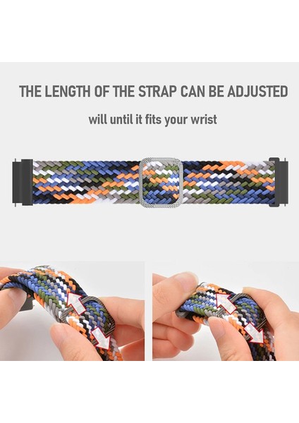 Amazfit Gtr 3 Pro Kordon Örgülü Kumaş Ayarlanabilir Krd 01 Gri