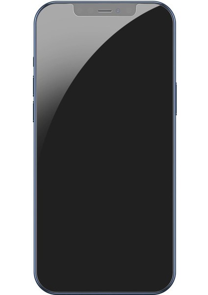Frosted Apple iPhone 12 - 12 Pro 6.1 Kenarları Silikon Çerçeveli Buzlu Cam Kılıf + 2 Adet Baseus Şeffaf Ekran Koruma