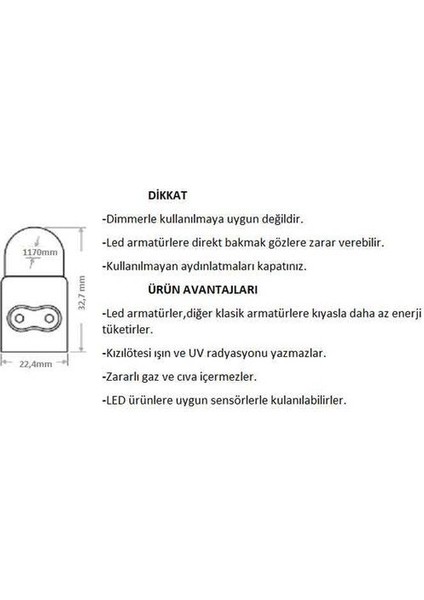 CT-2469 16 Watt LED Bant Armatür Günışığı modelleri