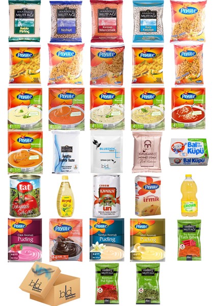 Ramazan Erzak Kumanya Yardım Gıda Paketi Paketi 32 Parça 143 Nolu Paket