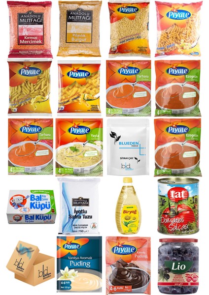 Ramazan Paketi Kumanya Ezrak Gıda Yardım Kolisi 19 Parça 22 nolu Paket