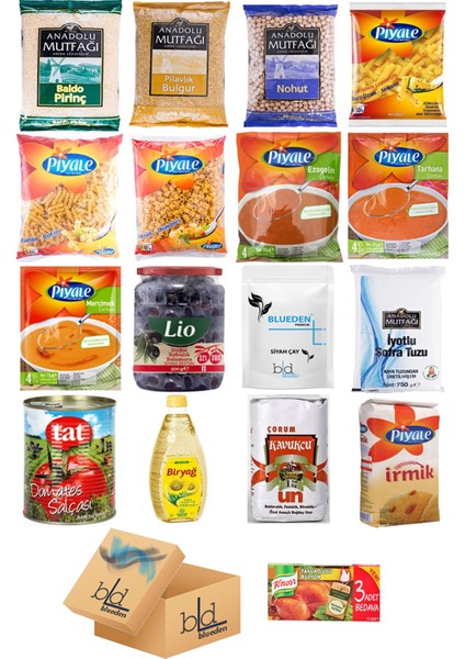 Ramazan Paketi Kumanya Ezrak Gıda Yardım Kolisi 17 Parça 80 nolu Paket