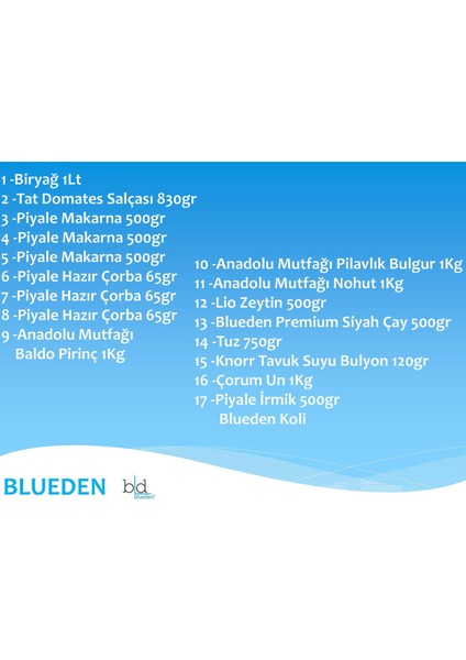 Ramazan Paketi Kumanya Ezrak Gıda Yardım Kolisi 17 Parça 80 nolu Paket fiyatları